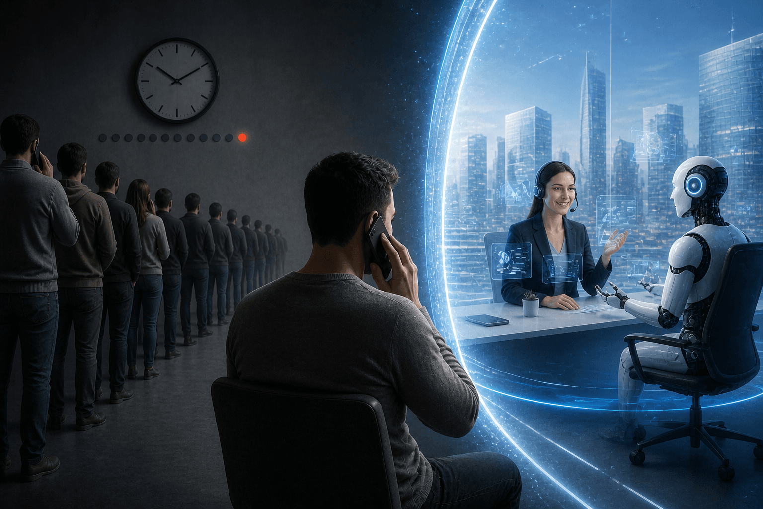 עתיד שירות הלקוחות: AI הולך לשנות הכל אבל עד שזה יקרה, אתה עדיין ממתין על הקו